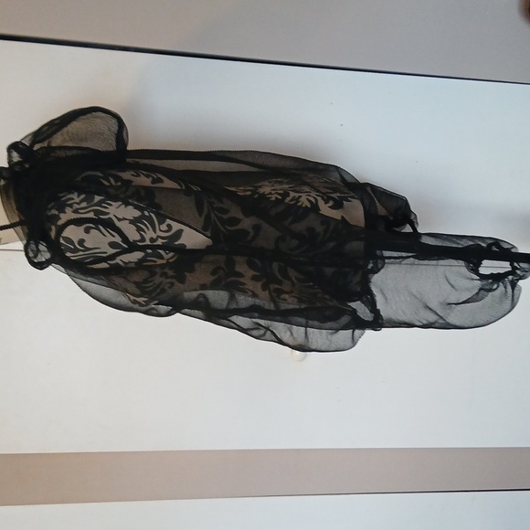 Black Sheer Mesh Jacket - Picture 2 of 3